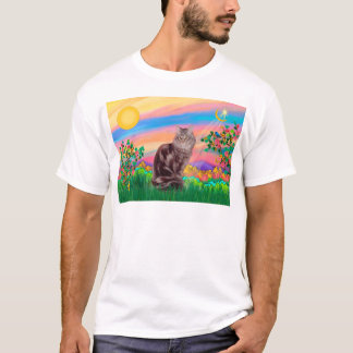Maine Coon Cat  - Day Star T-Shirt