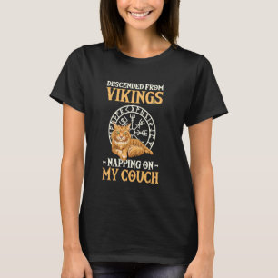 Maine Coon Cat Descended From Vikings T-Shirt