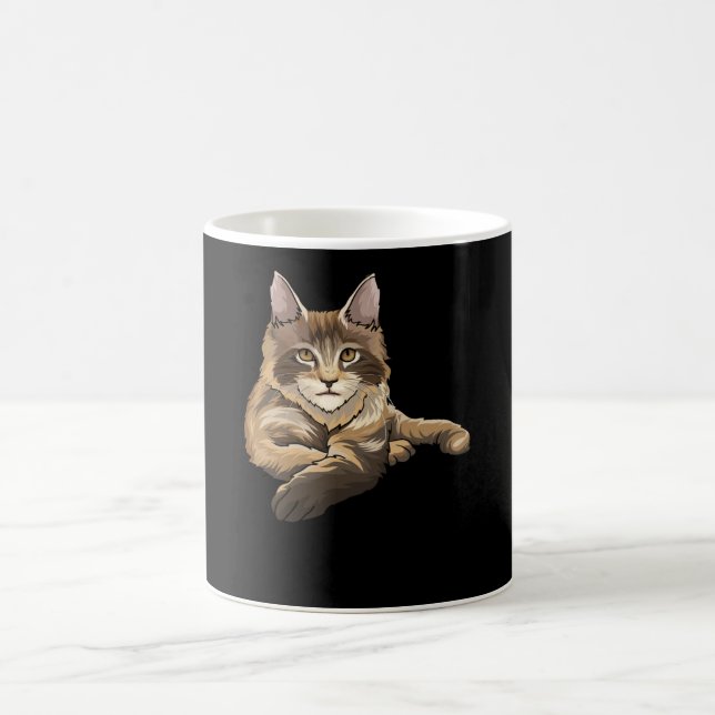 Maine Coon Cat Gift Idea Coffee Mug (Center)