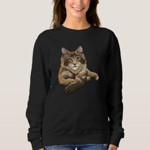 Maine Coon Cat Gift Idea Sweatshirt