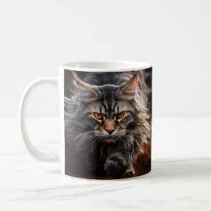 Maine Coon Cat hunting Coffee Mug