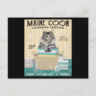 Maine Coon Cat Laundry Company 2 Postcard