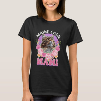 Maine Coon Cat Mum MAINE COON MOMMY MAIN COON MOTH T-Shirt