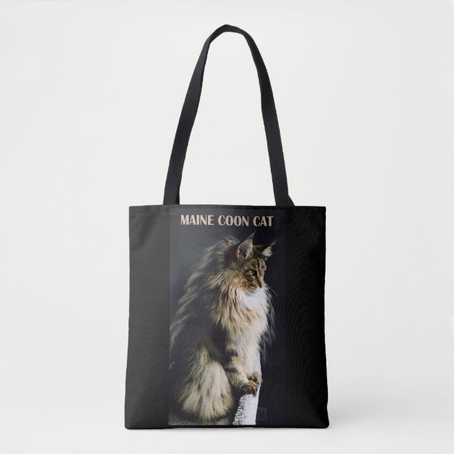Maine Coon Cat SC Tote Bag (Front)