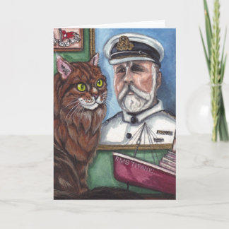 MAINE COON CAT  Titanic Note Card