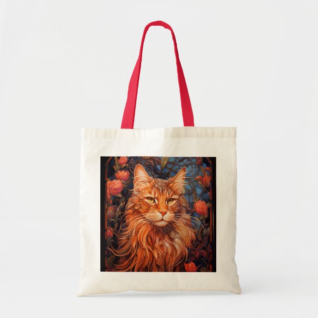 Maine Coon cat Tote Bag (Front)