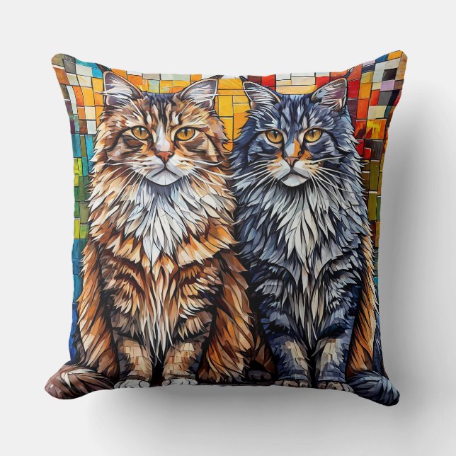 Maine Coon Cats Cushion (Front)