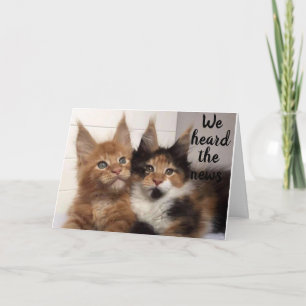 MAINE COON CATS SAY **30** HAPPY BIRTHDAY CARD