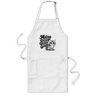 Maine Coon Gentle Giants Cat Long Apron