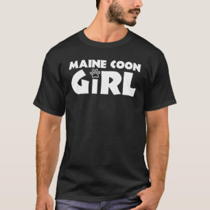 Maine Coon Girl Funny Maine Coon Cat Lover T-Shirt