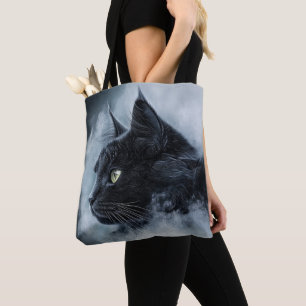 Maine coon in Fog Tote Bag