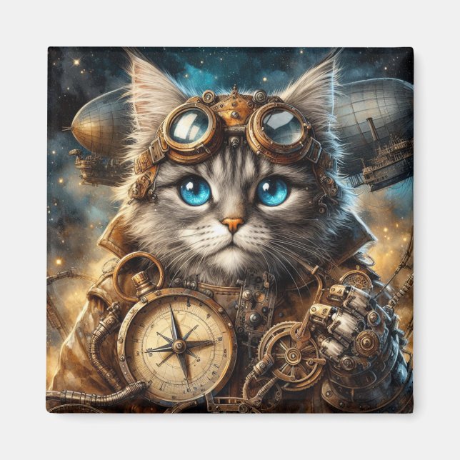 Maine Coon in Space Magnet (Front)