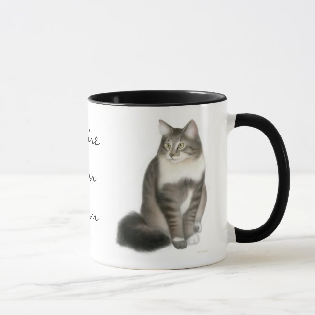 Maine Coon Mum Cat Mug (Right)