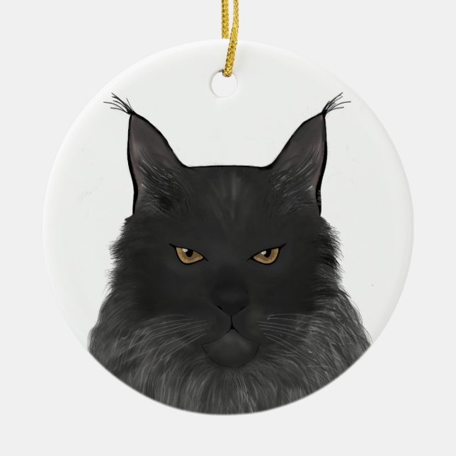 Maine Coon Ornament (Front)