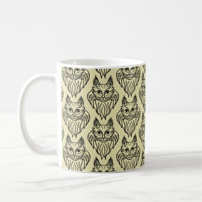 Maine Coon Patterned Mug (Left)