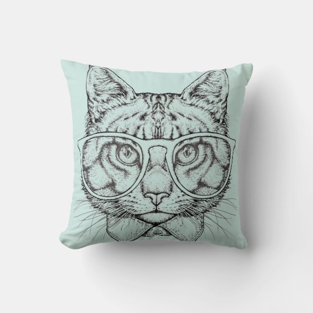 Maine Coon Portrait Cushion (Front)