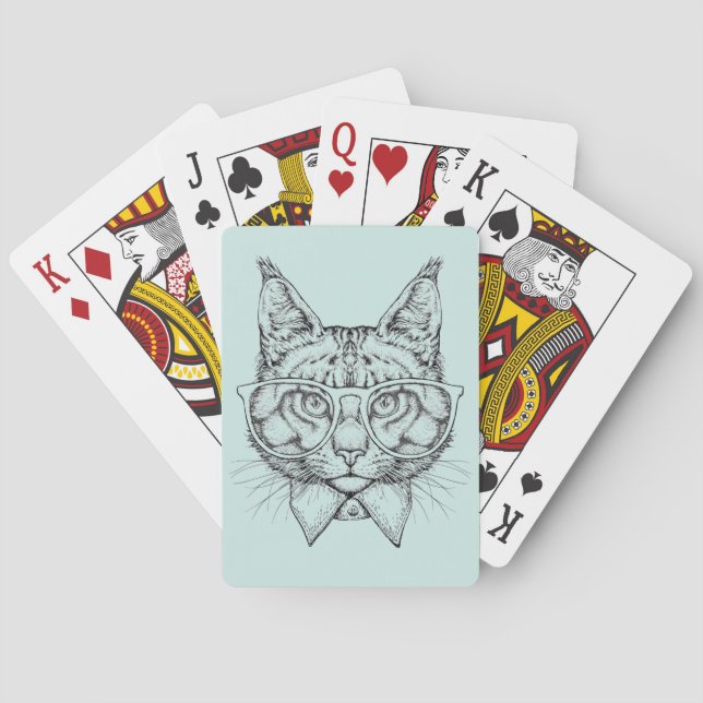 Maine Coon Portrait Playing Cards (Back)