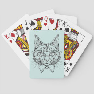 Maine Coon Portrait Playing Cards