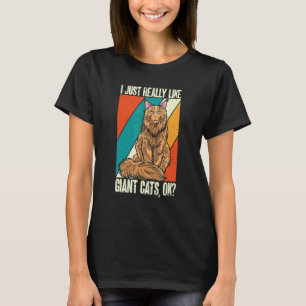 Maine Coon Retro Vintage Cat T-Shirt