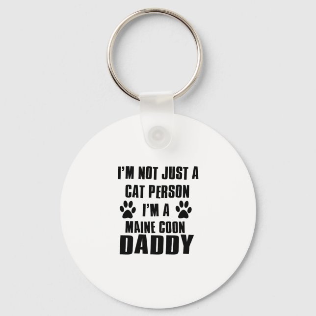 Maine Coon shirts cat Designs Key Ring (Front)