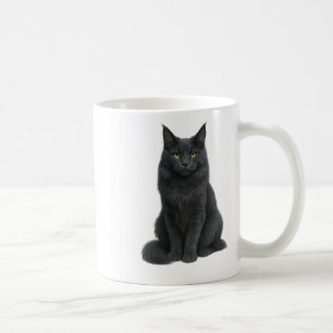 Maine Coon solid blue cat Mug