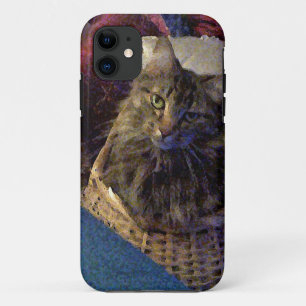 Maine Coon Tabby Cat iPhone 11 Case