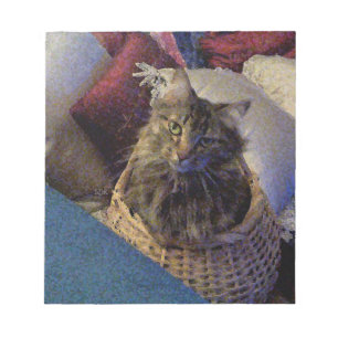 Maine Coon Tabby Cat Notepad
