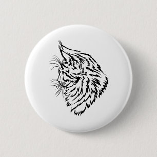 Maine Coon Tycoon 6 Cm Round Badge