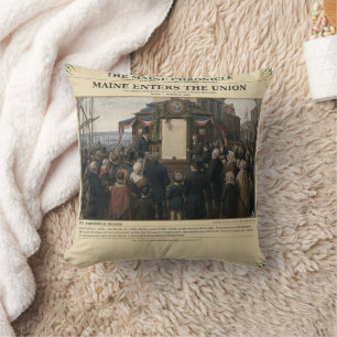 Maine Enters The Union   March 15, 1820   Cushion