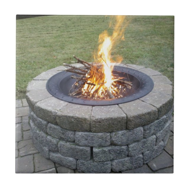 Maine FirePits! Ceramic Tile (Front)