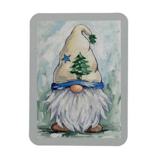 MAINE FLAG GNOME  MAGNET (Vertical)
