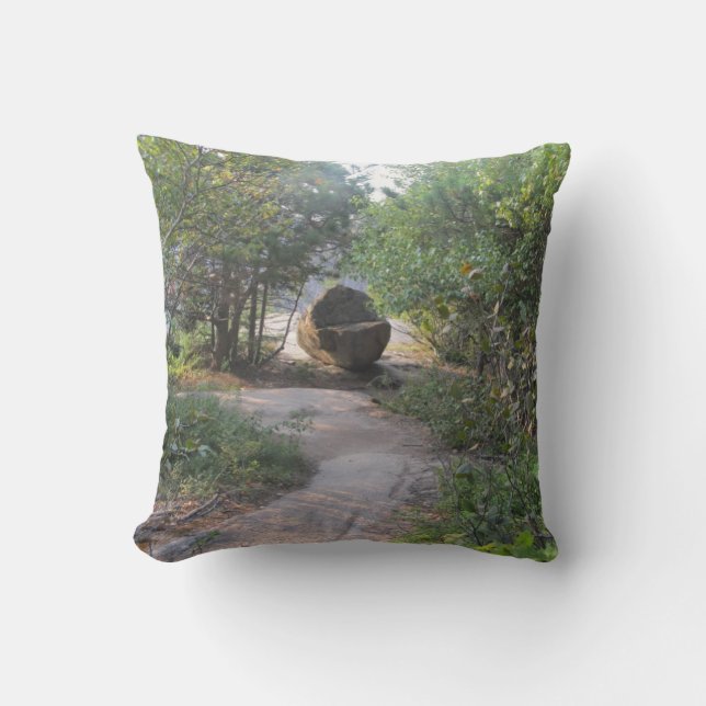 Maine "forest path" pillow (Front)