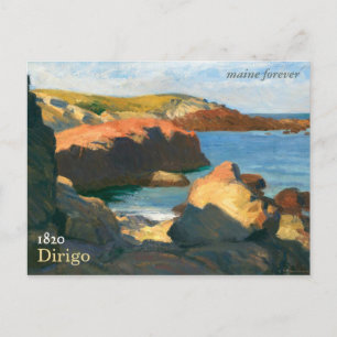 Maine Forever Bicentennial Stamp Postcard (fancy)