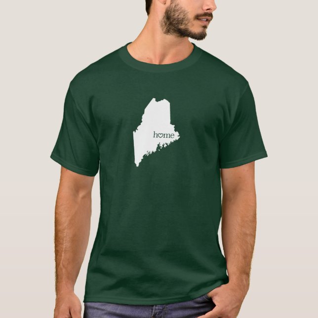 Maine Home State ME T-Shirt (Front)