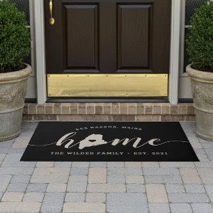 Maine Home State Personalised Doormat