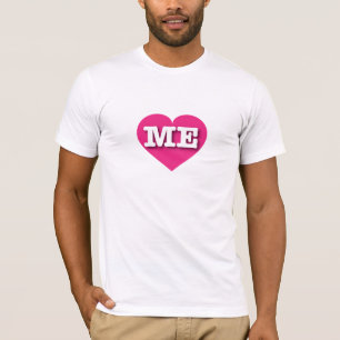 Maine Hot Pink Heart - I love ME T-Shirt