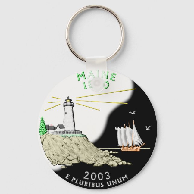 Maine Keychain (Front)