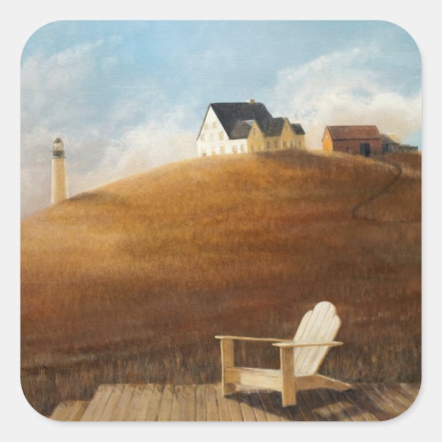 Maine Landscape 2010 Square Sticker (Front)