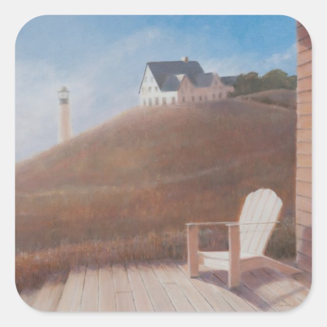 Maine landscape 2012 square sticker (Front)