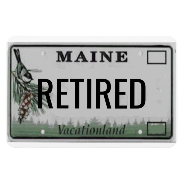 Maine License Plate Flexible Magnet (Horizontal)
