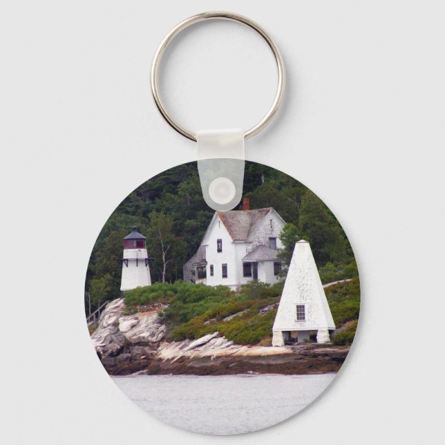 Maine Light House Key Ring (Front)