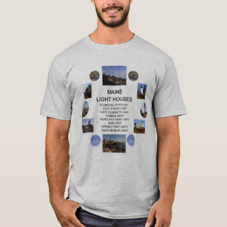 Maine Light Houses T-Shirt