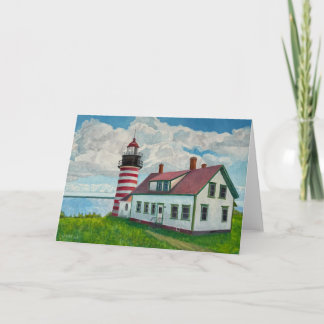 Maine Lighthouse Card