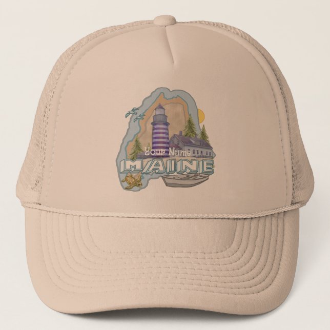Maine Lighthouse  hat (Front)