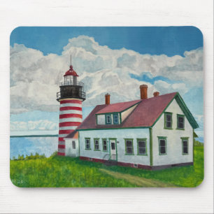 Maine Lighthouse Mouse Pad