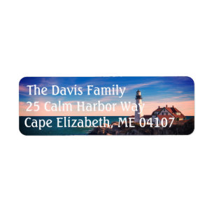 Maine Lighthouse Return Address Labels