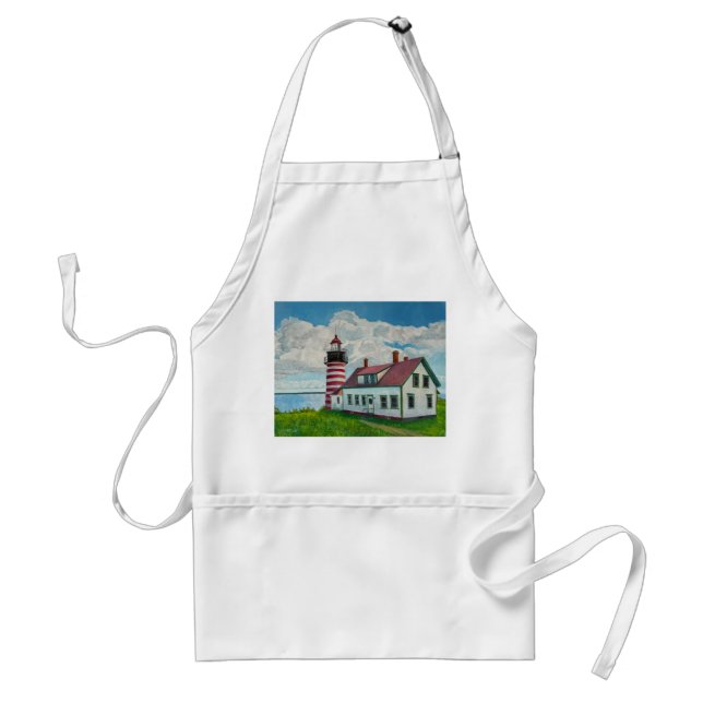 Maine Lighthouse Standard Apron (Front)