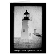Maine Lighthouses Pemaquid Point Note Card