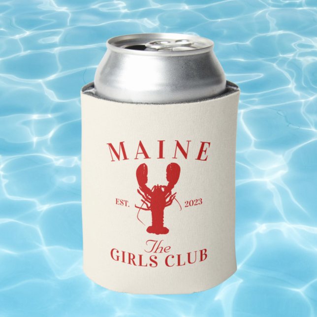 Maine lobster  Bachelorette Girls Club Can Cooler (Creator Uploaded)