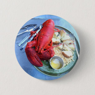maine lobster button